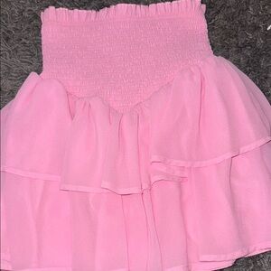 Pink Ruffled Women's Skirt (worn once)